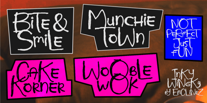 Inky Winky Font Poster 4