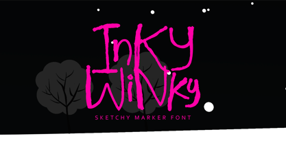 Inky Winky Font Poster 1