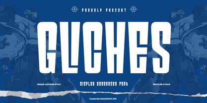 Gliches Font Poster 1