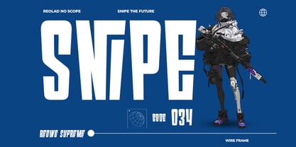 Gliches Font Poster 2