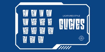 Gliches Font Poster 10