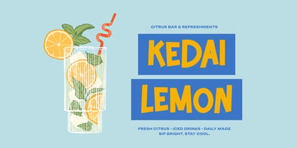 Citrida Font Poster 4