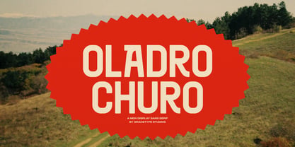 Oladro Churo Font Poster 1