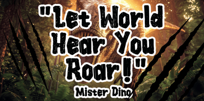 Jurassic Playground Font Poster 2