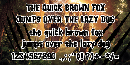 Jurassic Playground Font Poster 4