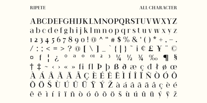 Ripete Font Poster 6