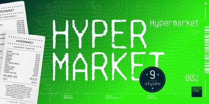 Hypermarket Font Poster 3