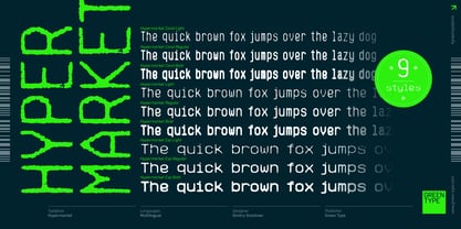 Hypermarket Font Poster 2