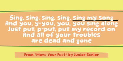 Sing My Song Font Poster 2