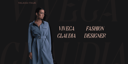 Valacia Font Poster 2