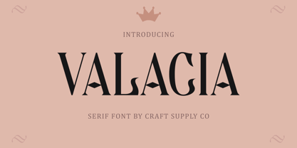 Valacia Font Poster 1