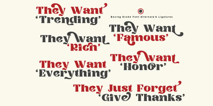 Boxing Evoke Font Poster 6
