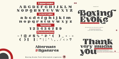 Boxing Evoke Font Poster 5