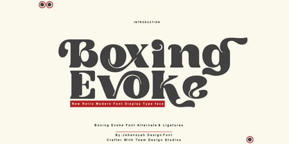 Boxing Evoke Font Poster 1