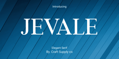 Jevale Font Poster 1