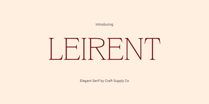 Leirent Font Poster 1