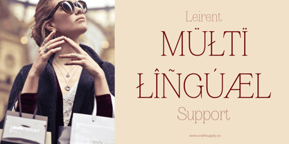 Leirent Font Poster 5
