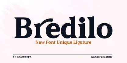 Bredilo Font Poster 1