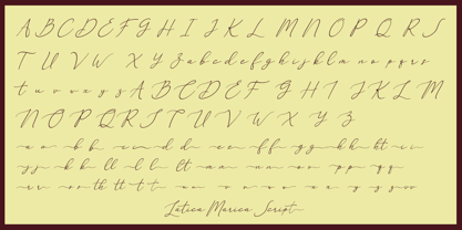 Latica Marcia Script Font Poster 14