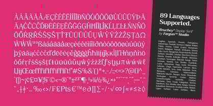 Bruchey Font Poster 12