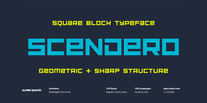 Scendero Font Poster 1
