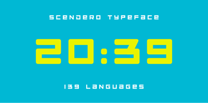 Scendero Font Poster 8