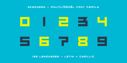 Scendero Font Poster 13
