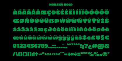 Hobsky Font Poster 11