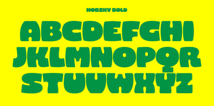 Hobsky Font Poster 9