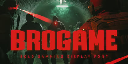 Brogame Font Poster 1