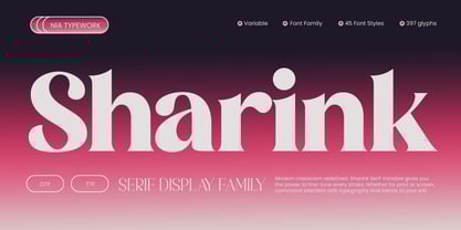 Sharink Font Poster 1