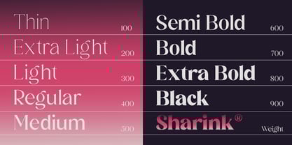 Sharink Font Poster 8