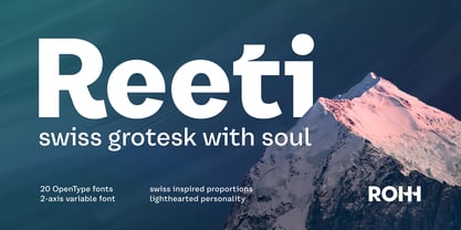 Reeti Font Poster 1