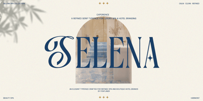 Blue Cosmic Font Poster 2