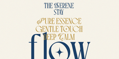 Blue Cosmic Font Poster 4