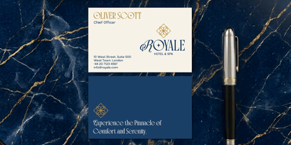 Blue Cosmic Font Poster 12