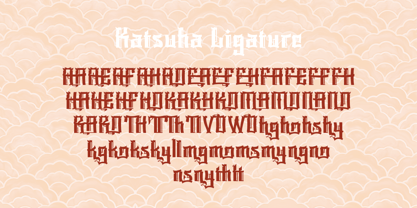 Katsuha Font Poster 10
