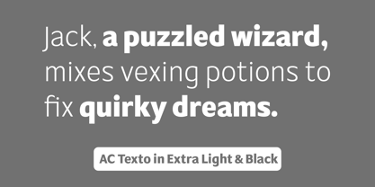 AC Texto Font Poster 10