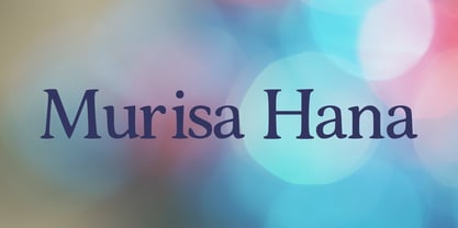 Murisa Hana Font Poster 1