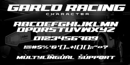 Garco Racing Font Poster 9