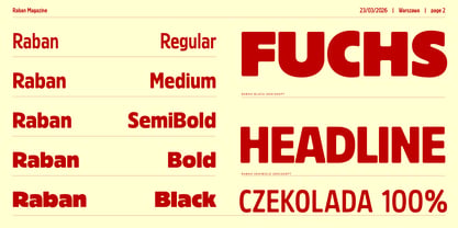 Raban Font Poster 2
