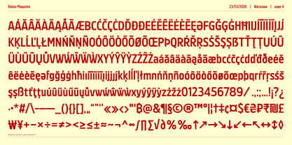 Raban Font Poster 4