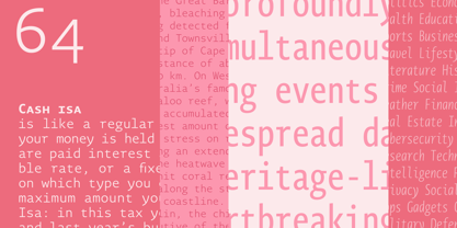 Novel Mono Font Poster 3