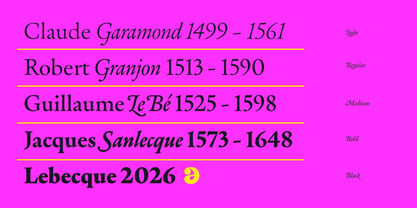 Lebecque Font Poster 3