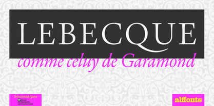 Lebecque Font Poster 1