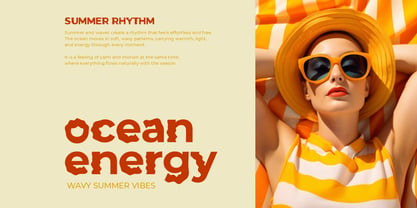 Summer Rhythm Font Poster 3