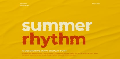 Summer Rhythm Font Poster 1