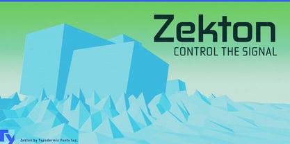 Zekton Font Poster 1