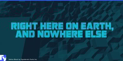 Zekton Font Poster 6