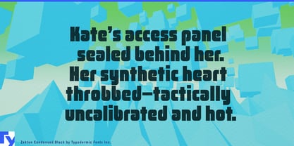 Zekton Font Poster 4